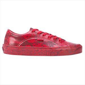 Vans Opening Ceremony Lampin Red Snakeskin Leather Sneakers Women US 9.5 / Men 8